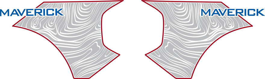 2022-2026 Maverick Bed-Side Banner Graphic Decals graphic design style 03 image.